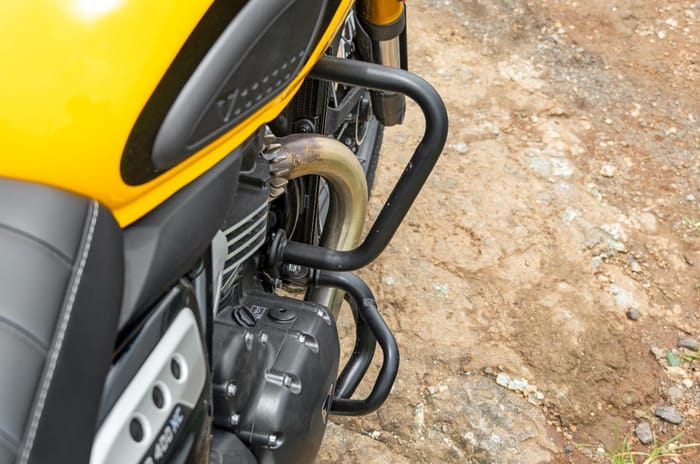 Triumph Scrambler 400 XC engine crash bars Triumph Scrambler 400 XC engine crash bars